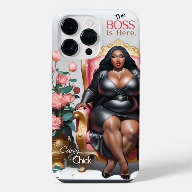 The Boss Is Here Iphone Case (Back)