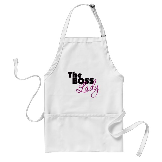 The Boss Lady Adult Apron (Front)