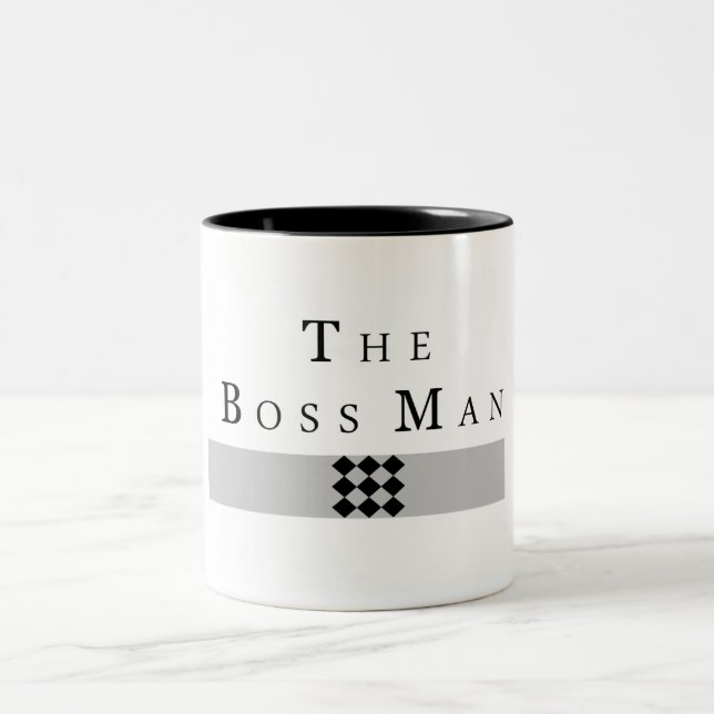 THE BOSS MAN by: ChicaSunshine Two-Tone Coffee Mug (Center)