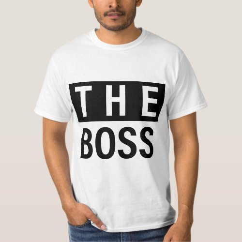 The Boss  Mens Value T_Shirt for couples 