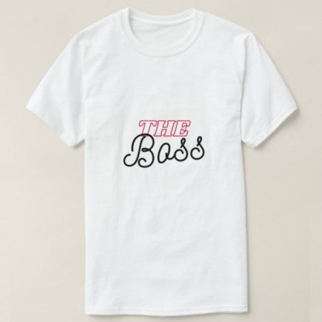 The Boss Modern White | Men's | T-Shirt (Creator Uploaded)