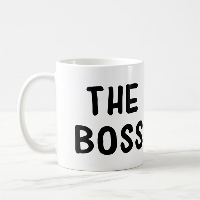 The Boss Mug, Gifts for your boss, CEO gifts, corp Coffee Mug (Left)