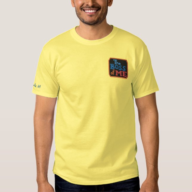 The Boss Of Me Embroidered Patch Statement Tee (Front)