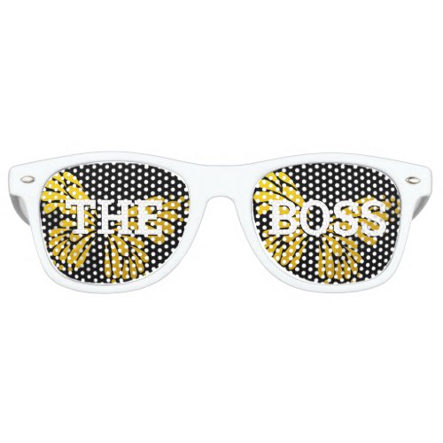 THE BOSS retro Shades  Fun Party Sunglasses