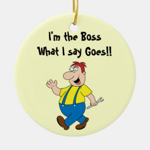 The Boss Round Ornament Template