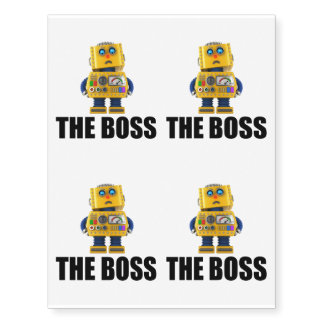 The Boss Temporary Tattoos