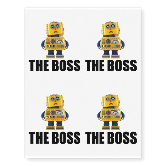 The Boss Temporary Tattoos (Front)