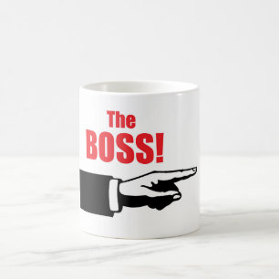 The Boss text Coffee Mug