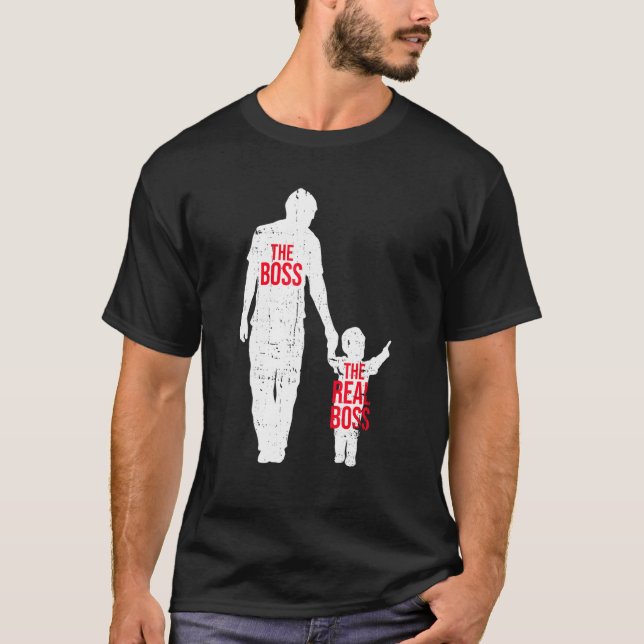 The Boss The Real Boss Company CEO Businessman Fat T-Shirt (Front)