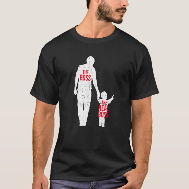 The Boss The Real Boss Company CEO Businessman Fat T-Shirt (Front)