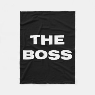 The Boss - The Real Boss Couple Fleece Blanket