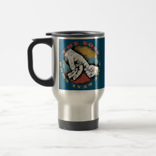 The Boss The Real Boss Fathers Day Dad Son Travel Mug