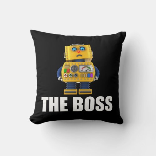 The Boss Throw Pillow