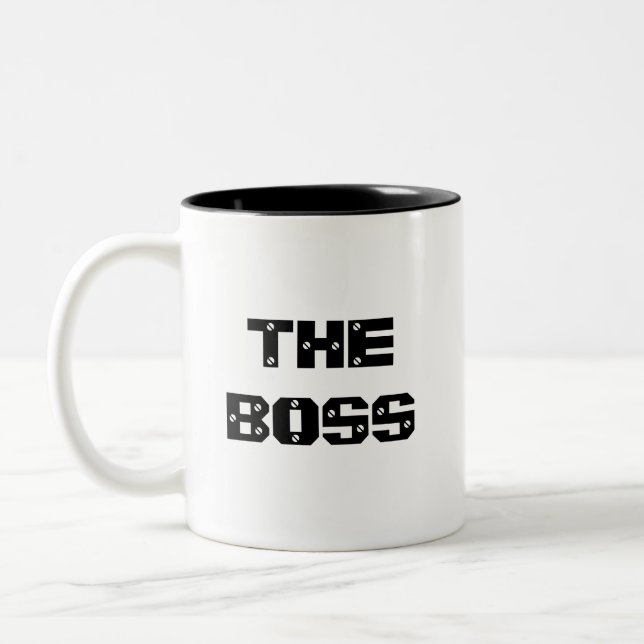THE BOSS Two-Tone COFFEE MUG (Left)