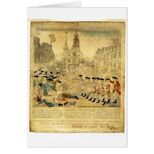 The Boston Massacre by Paul Revere (Front)