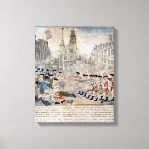 The Boston Massacre Canvas Print