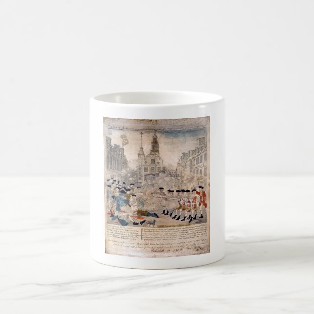 The Boston Massacre Paul Revere King Street Coffee Mug (Center)