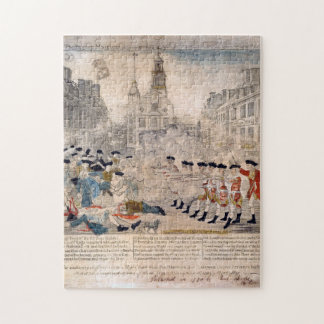 The Boston Massacre Paul Revere King Street  Jigsaw Puzzle