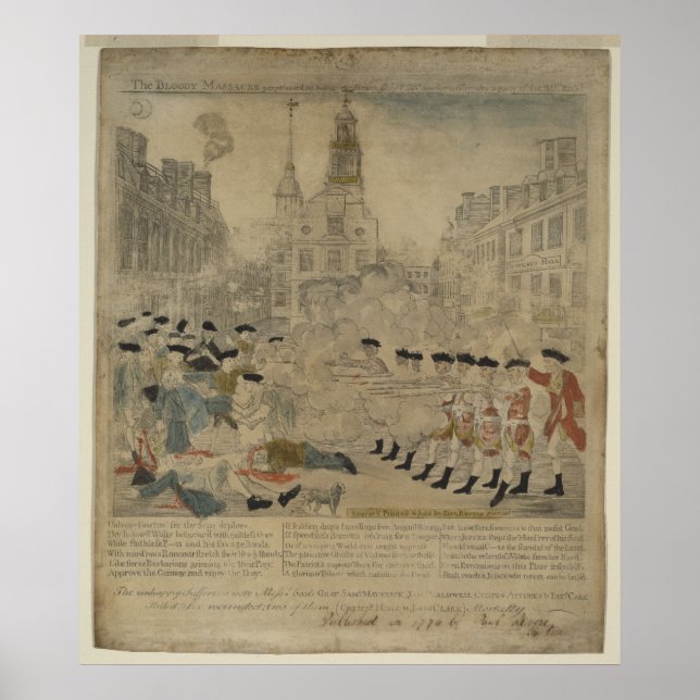 The Boston Massacre Poster (Front)
