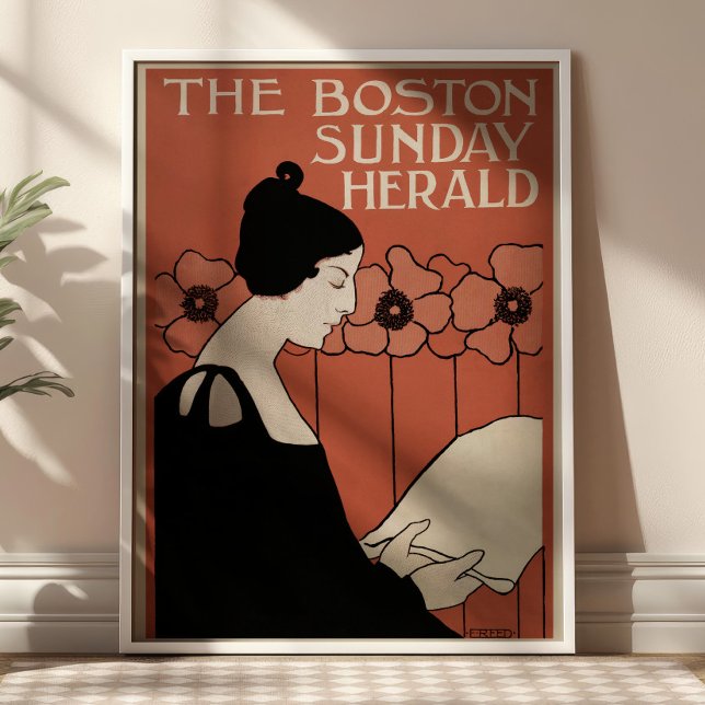 The Boston Sunday Herald Vintage Magazine Cover  Poster (Creator Uploaded)