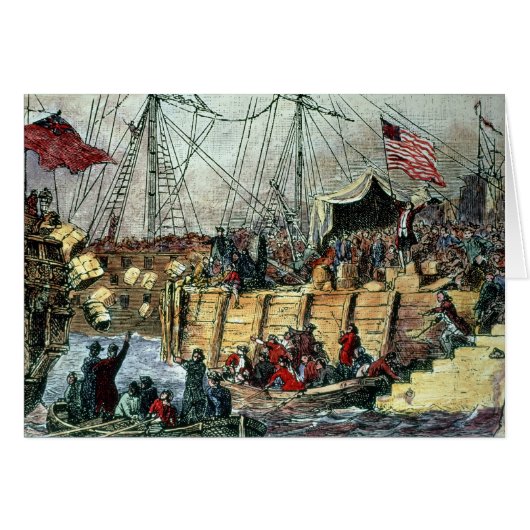 The Boston Tea Party, 16th December 1773 Cards (Front Horizontal)