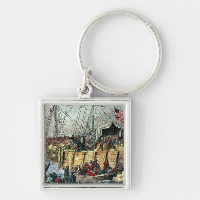 The Boston Tea Party, 16th December 1773 Keychain (Front)