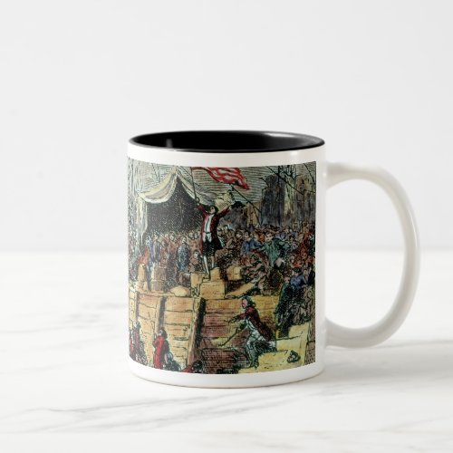 The Boston Tea Party 16th December 1773 Two_Tone Coffee Mug