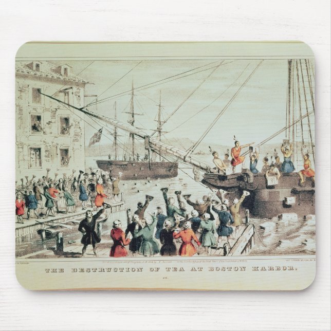 The Boston Tea Party, 1846 Mouse Pad (Front)