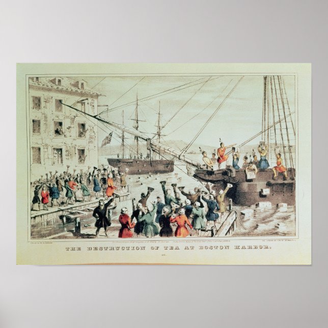 The Boston Tea Party, 1846 Poster (Front)