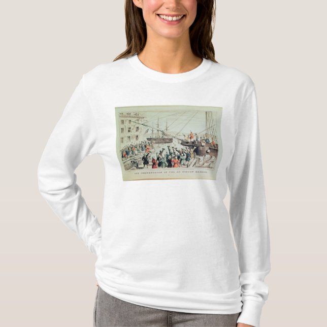 The Boston Tea Party, 1846 T-Shirt (Front)