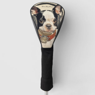 The Boston Terrier Dog 003 - Odessa Leyendecker Golf Head Cover