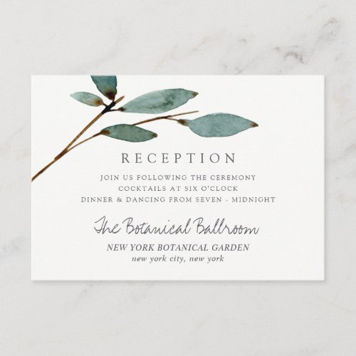 The Botanical Bliss Wedding Collection Enclosure Card