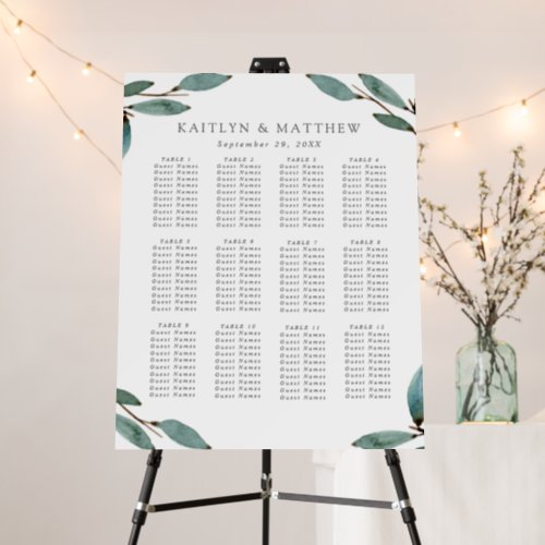 The Botanical Bliss Wedding Collection Foam Board