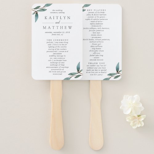 The Botanical Bliss Wedding Collection Hand Fan