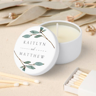 The Botanical Bliss Wedding Collection Mini Candle Favors