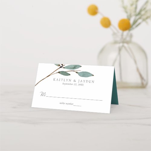 The Botanical Bliss Wedding Collection Place Card