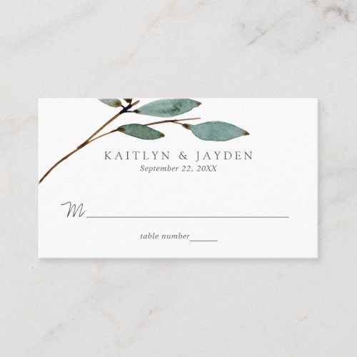 The Botanical Bliss Wedding Collection Place Card