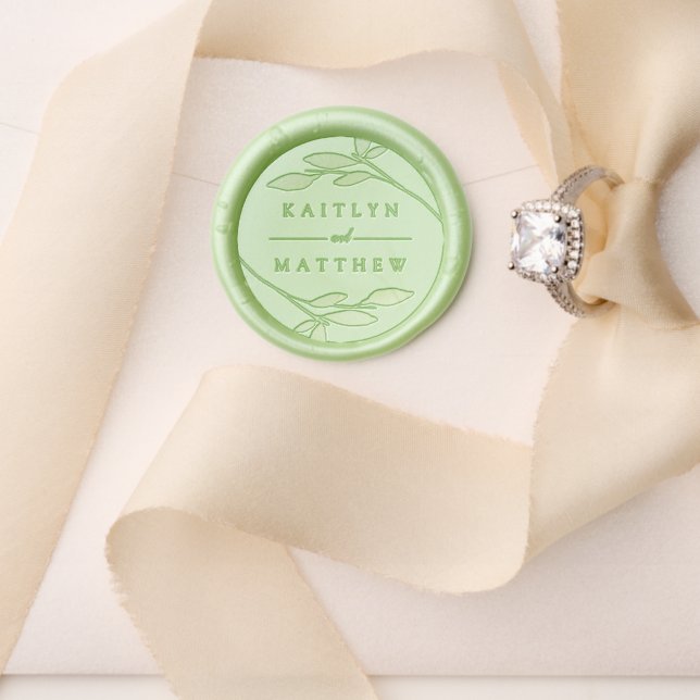 The Botanical Bliss Wedding Collection Wax Seal Stamp (Insitu (Wedding))
