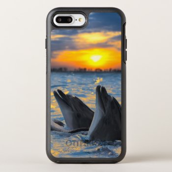 The Bottle-nosed Dolphins In Sunset Light Otterbox Symmetry Iphone 8 Plus/7 Plus Case by wildlifecollection at Zazzle