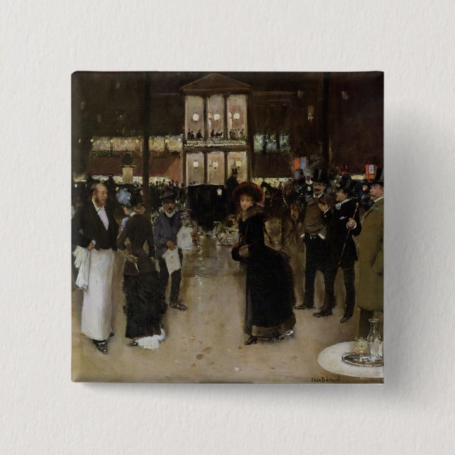 The Boulevard at Night Pinback Button (Front)