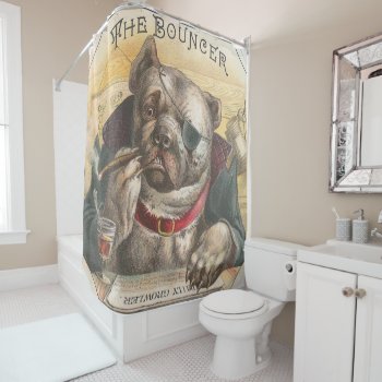 The Bouncer Shower Curtain by Strangeart2015 at Zazzle