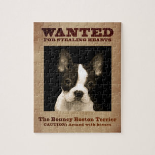 The Bouncy Boston Terrier Jigsaw Puzzle