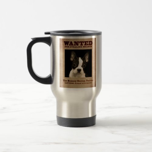 The Bouncy Boston Terrier Travel Mug