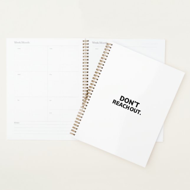 The Boundary Architect | Don't Reach Out Daily Planner (Display)