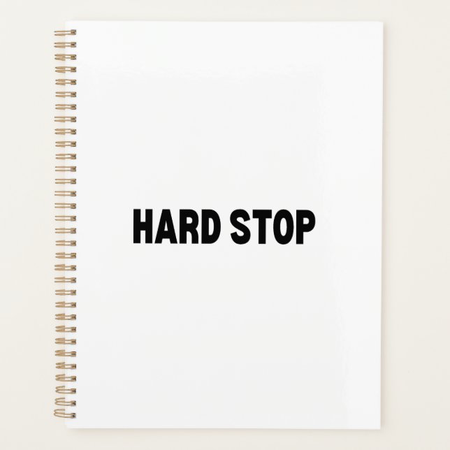 The Boundary Architect | Hard Stop Daily Planner (Front)