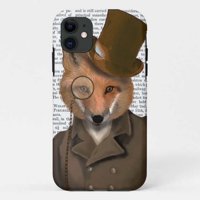 The Bounder Fox Print Case-Mate iPhone Case (Back)