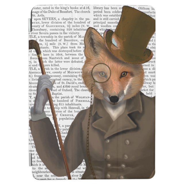 The Bounder Fox Print iPad Air Cover (Front)
