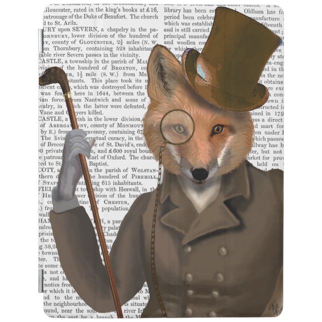 The Bounder Fox Print iPad Air Cover (Front)
