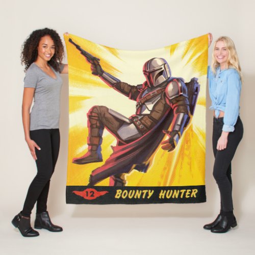 The Bounty Hunter Color Halftone Graphic Fleece Blanket