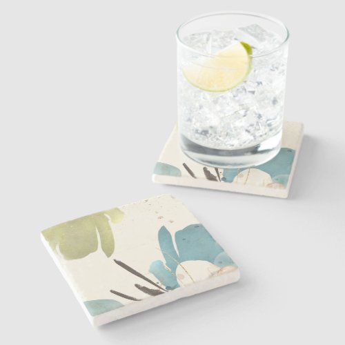 The Bouquet Abstract  Stone Coaster